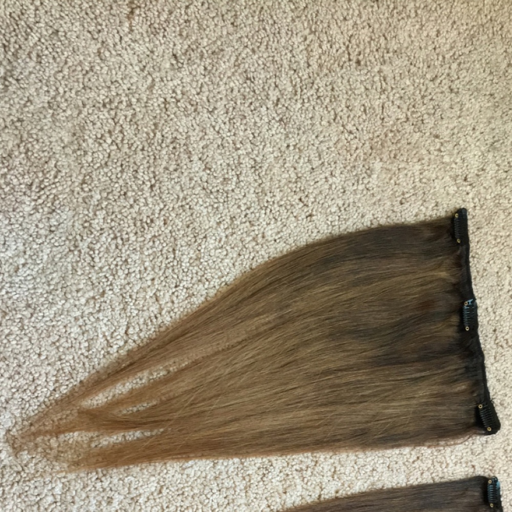 Human Hair Extensions Ombre/Blonde